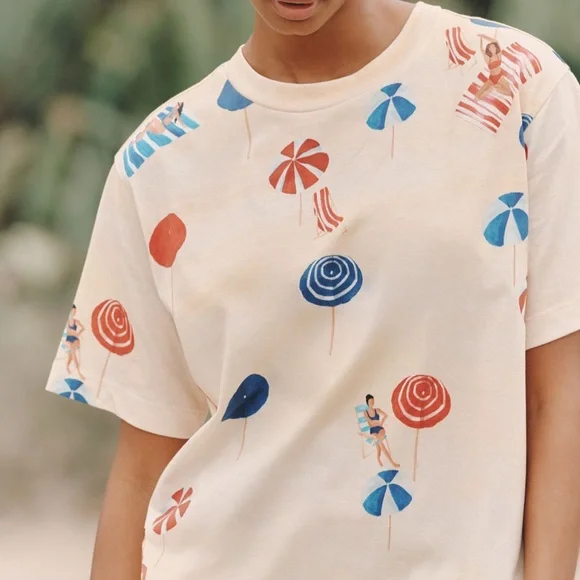 FARM RIO x Anthropologie Destination T-shirt dress - size M - NWT!!! - Picture 3 of 4